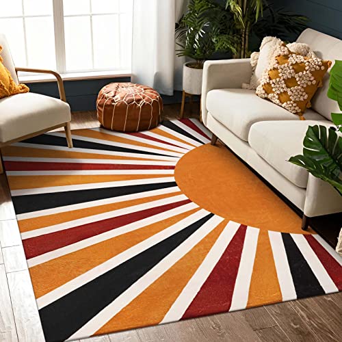 Lahome Boho Machine Washable Living Room Rugs-5x7 Area Rugs for