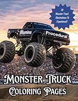 Monster Truck Coloring Pages B0F6DNZ6ZB Book Cover
