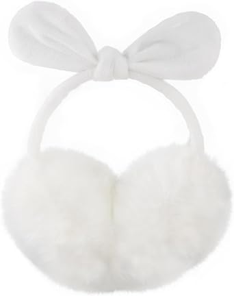 FSTEOE Winter Ear Muffs Women Warm Earmuff Girls Ear Warmers Soft Plush Outdoor Adjustable Ear Cover