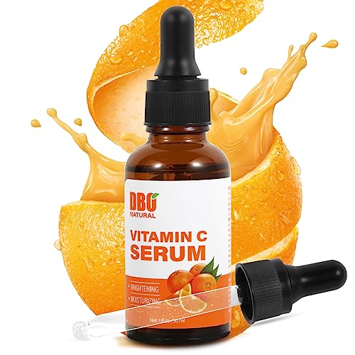 Vitamin C Gesichtsserum, Hyaluronsäure Serum, Anti-Aging VC Serum, feuchtigkeitsspendendes, aufhellendes Gesichtsserum gegen Unreinheiten für die Tages und die Behandlung fettiger Akne Haut..