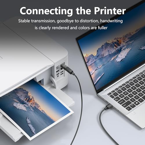 CERRXIAN USB 3.0 Type C Female to Type B Male Connector Adapter 5Gbps USB3.0 C to B Printer Converter for Printer, Scanner, External Hard Drive - 2Pack by CERRXIAN - Image 5