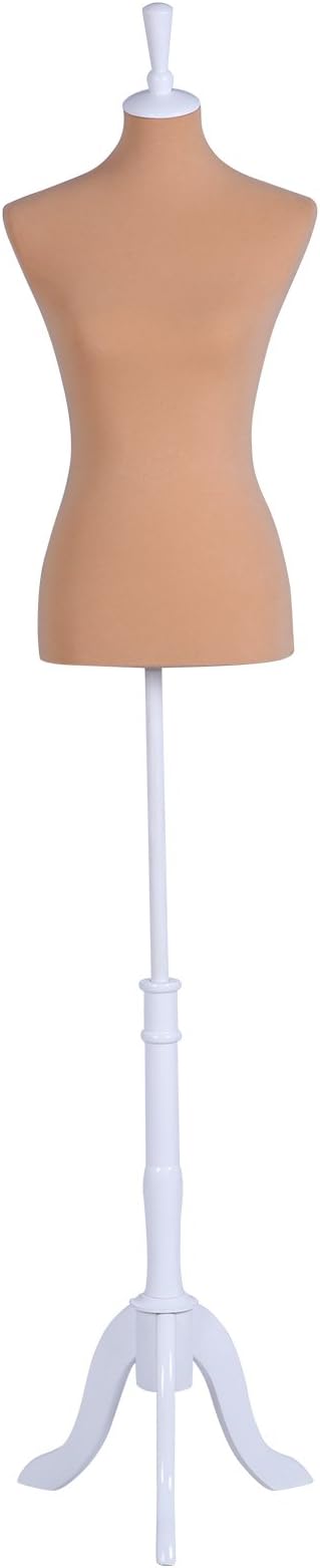 Mannequin Body Dress Form Medium 6-8 Size 34" 26" 35" Female, Non-Straight Pinnable Peach Color Form