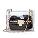 Clear Purse for Women, Clear Crossbody Bag Stadium Approved with Separate Straw Purse Inside, Handbag for Prom Party Present