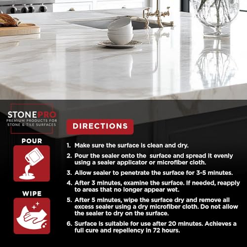 Image of StonePro Pro Sealer Quart - Impregnating Sealer for Marble & Tile
