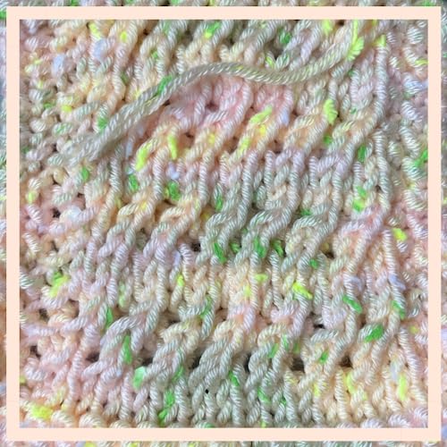 Image of Tweed Twinkles Soft Baby Yarn for Crocheting, 8-Pack (696Yds / 400G), Free Patterns - Acrylic Baby Blanket Knitting Yarn with Flecks - Size 3 DK Light Worsted Weight - Pale Peach