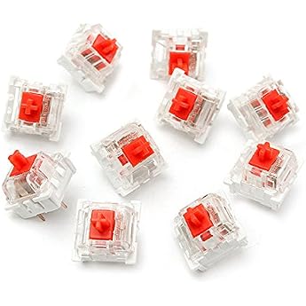 Cherry Red 3 Pin Mx RGB Series Mechanical Switches Keyboard Replacement Pack of 10