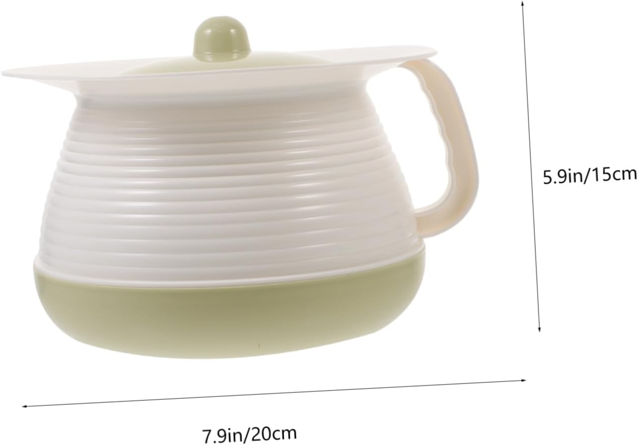 1pc Adult Urinal Pot with Lid Durable Spittoon for Elderly Pregnant Women Easy to Clean Urine Storage Pot for Home Travel Use