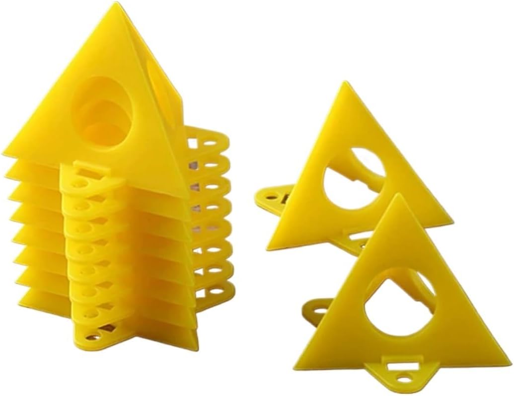 Secure 100pcs Stands Set Triangle Paint Tool Pads Feet for Woodworking Carpenter Accessories(Red)