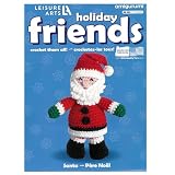 Leisure Arts Crochet Friend Kit, Santa Standing, 8", Complete Crochet kit, Learn to Crochet Animal Starter kit for All Ages, Includes Instructions, DIY amigurumi Crochet Kits