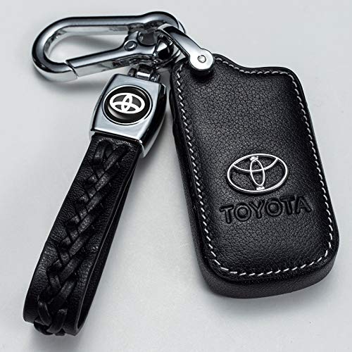 Car Key Cover Key Case Replacement For 2018 2017 2016 Toyota Tacoma Land Cruise Prius Key Fob Cover,Smart Key #TOP3