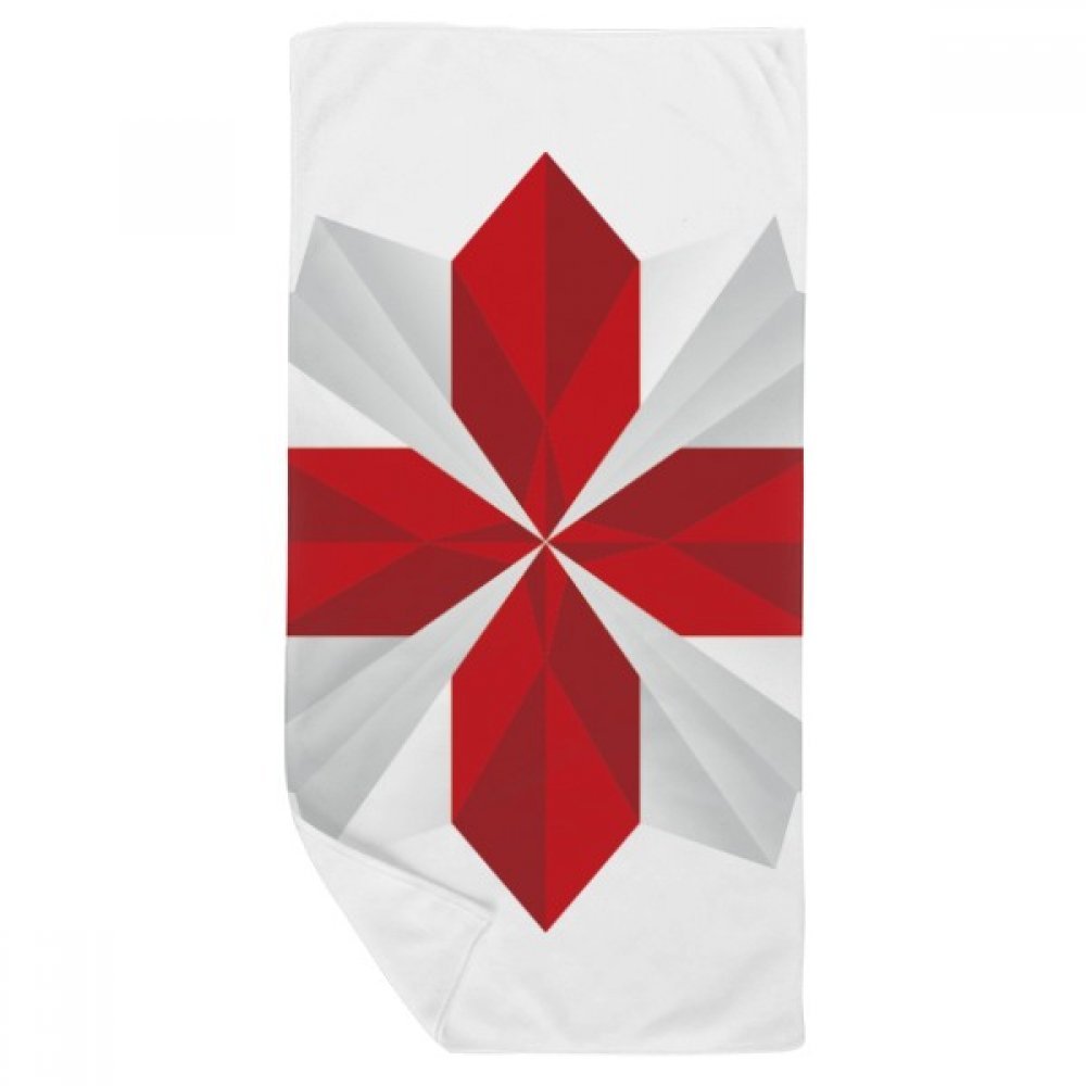 Serviette de bain Origami Noël 35x70cm en tissu multicolore doux