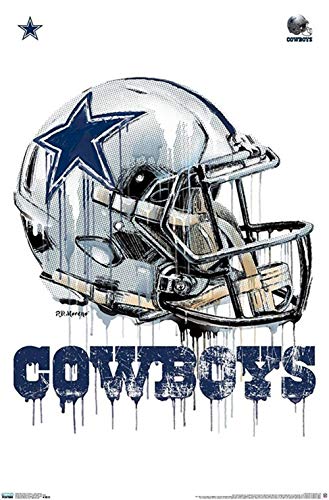 Trends International NFL Dallas Cowboys - Drip Helmet 20 Wall Poster 22.375 x 34 Unframed Version
