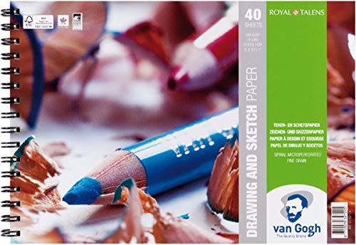 Royal Talens Van Gogh Dibujo Y Bosquejo Cojín Espiral 8,3 X 11,7&Quot;