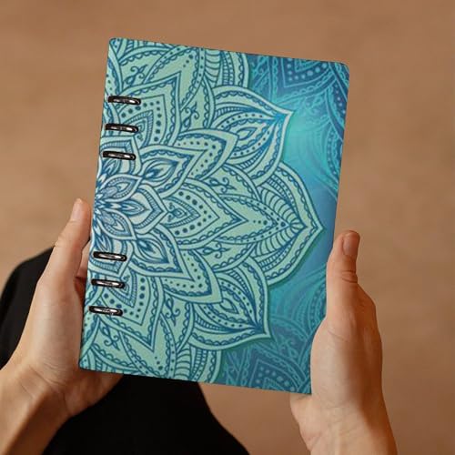 Carnet A5 bohémien bleu pour vos notes de bureau et personnelles - 7