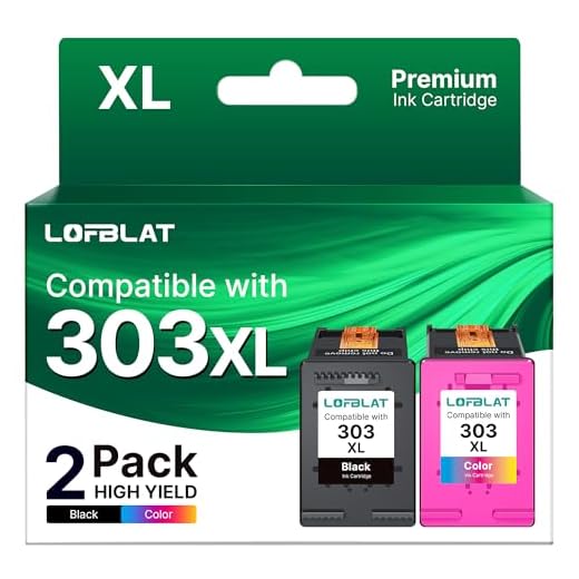 LOFBLAT 303 303XL Multipack Druckerpatronen Kompatibel für HP 303 Druckerpatronen Multipack für HP Envy Inspire 7900 Patronen für HP Envy 7200 7830 6230 6232 6220 6234 7130 7134 (2er-Pack)