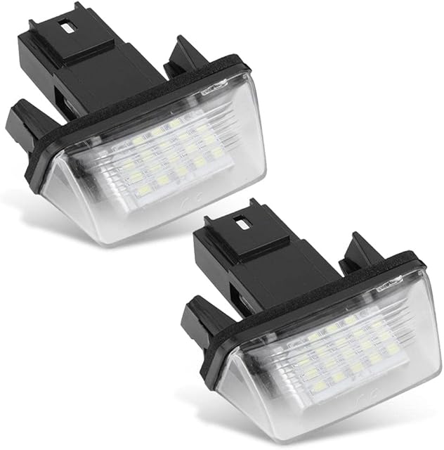 KIMISS Car Number Plate Lights,2pcs 18 LED Left&Right Car License Plate Light Lamp for C3 2002-2009 LED Strip Light