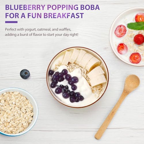 Image of Soeos Blueberry Popping Boba Pearls, 6.6 lbs (3Kg)