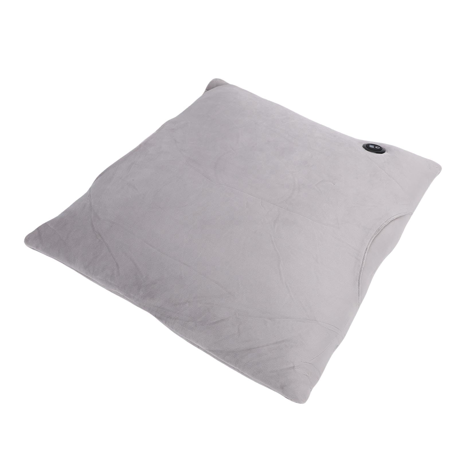 RiToEasysports Cuscino Riscaldato, Cuscino Riscaldante Elettrico in Morbido Velluto con 3 Impostazioni di Temperatura per il Calore del Collo Lombare della Mano Addominale Durante i Viaggi in (GREY)