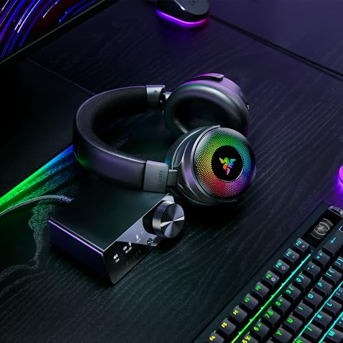 Kraken V4 Pro - Cuffie da gioco wireless con hub di controllo Sensa HD haptics (hub di controllo OLED, driver TriForce da 40 mm, HyperSpeed e Bluetooth, THX Spatial Audio) Nero - Cuffia gaming - Immagine 15