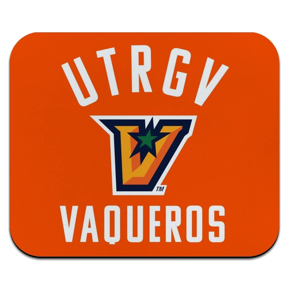 The University of Texas Rio Grande Valley Vaqueros Logo Low Profile Thin Mouse Pad Mousepad
