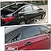 MUXEE 2Pcs Rear Side Window Louvers Air Vent Scoop Shades Cover Blinds Trim for Hyundai Sonata 2011 2012 2013 2014 - ABS Carbon Fiber Sport Interior Accessories