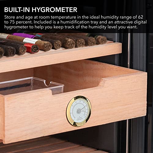 Whynter Chc-122Bd Elite Touch Control Stainless Cigar Cooler, Black Humidor, One Size, 1.2Cubic Feet #TOP3
