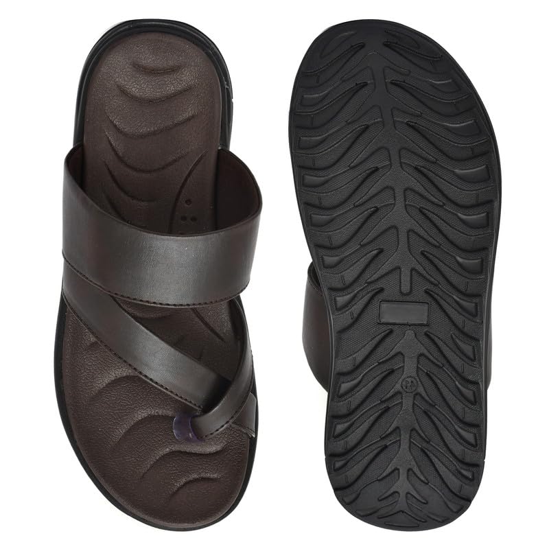Image of HEALTH FIT Super Soft Ortho Care Bounce Back Anti-Skid Water Resistant Slippers /Doctor Chappal & Footwear-Men 114