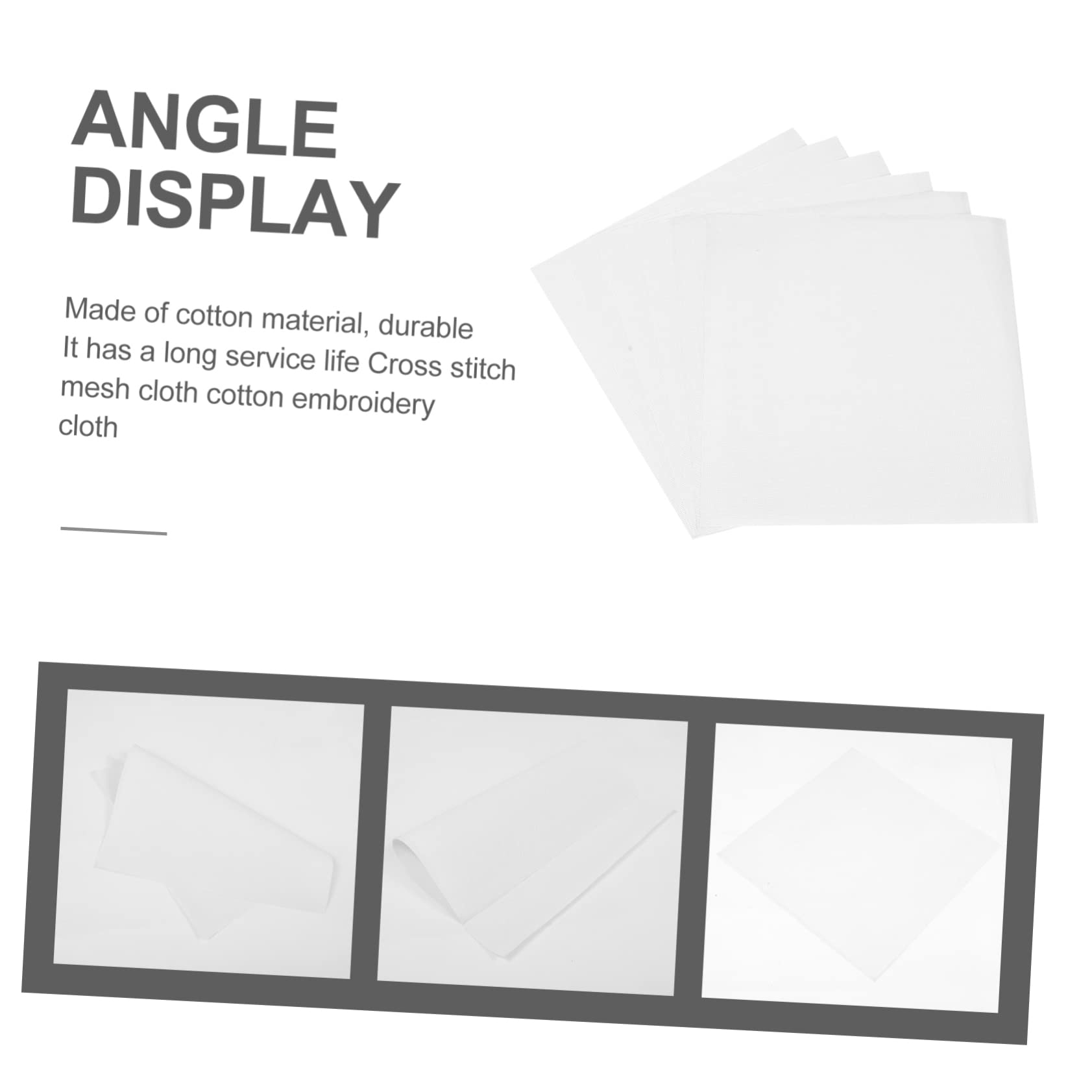 jojofuny 6pcs Cross Stitch DIY Needlework Material for Embroidery Projects for Crafting Sewing Present for Creative Friends