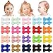 Pequeño pelo arco grosgrain cinta pinzas para el pelo pinzas de cocodrilo para niñas bebés niños pequeños 40pcs