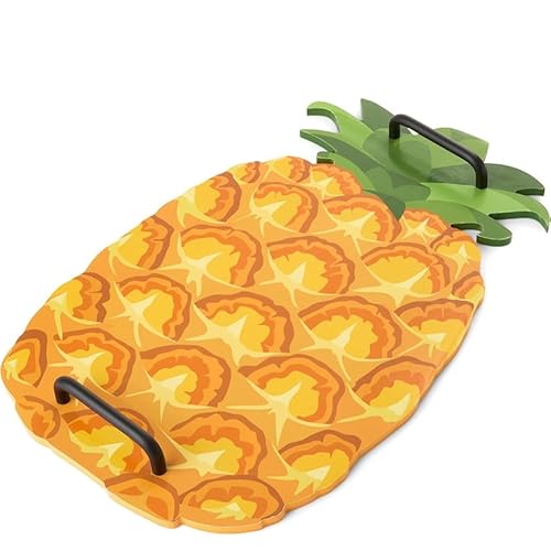 Summertime Fruits Wood Serving Tray - Pineapple