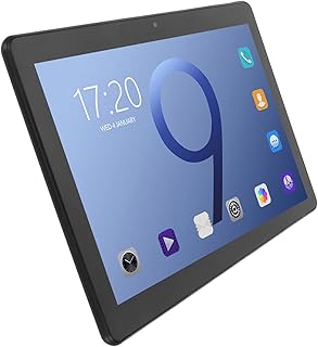 Tablet de Banda Dupla, Alto-falantes Duplos para Android 10 Slots de SIM Duplo 3 GB RAM 32 GB ROM Preto Cinza Suporte para Tablet Bluetooth para Casa (Plugue dos EUA)