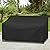 Arcedo Waterproof 3-Seater Furniture Cover, Outdoor Couch Cover for Patio Sofa, All Weather Protection for Chair Seat, 79" L x 37" W x 35" H, Black
