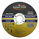 trennscheiben 125 holz  10 Stück Trennscheibe für Stahl 115 x 1,0 mm 41A30RBF MT