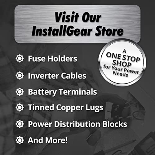 Installgear 1/0 Gauge Awg Cca Power Ground Wire Cable (50Ft Black & Red) Welding Wire, Battery Cable, Automotive Rv Wiring, Car Audio Speaker Stereo #TOP6