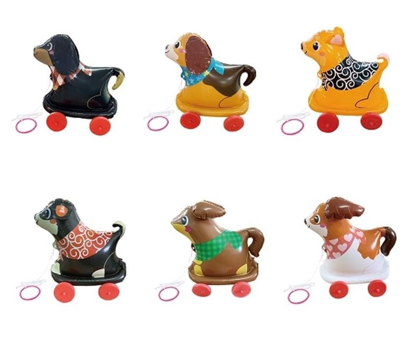 Amazon | おさんぽわんわん 6色展開 子供用玩具 お散歩わんちゃん