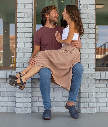 Sandgrens Handmade Swedish Wood Clogs for Men, Low Heel Mule | Malmö2