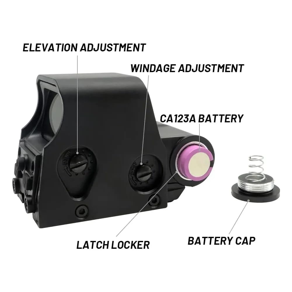 ACEXIER Tattico Cannocchiale Caccia Fucile Collimatore Ottica Reflex Punto Olografico Rosso Verde 20mm Rail Mount