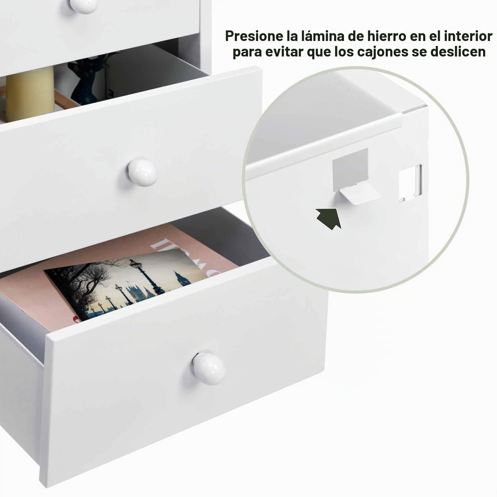 HollyHOME Archivadores Móviles, Archivador de 4 Cajones con Cerradura, Armario de Almacenamiento de Metal Bajo el Escritorio con Ruedas para Oficina en Casa Tamaño A4 Carta, Blanco