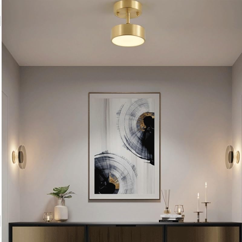 Plafonnier tricolore à gradation avec abat-jour acrylique pour chambre - 7