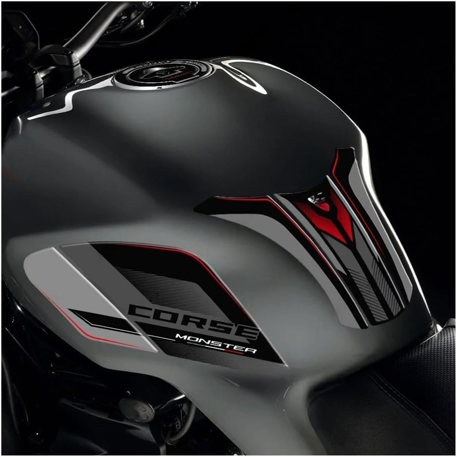 Tank Protection Sticker for Monster 797 821 1200 2017 2018 2019 2020 2021 Motorcycle Fuel Tank Pad Sticker Protection Decals
