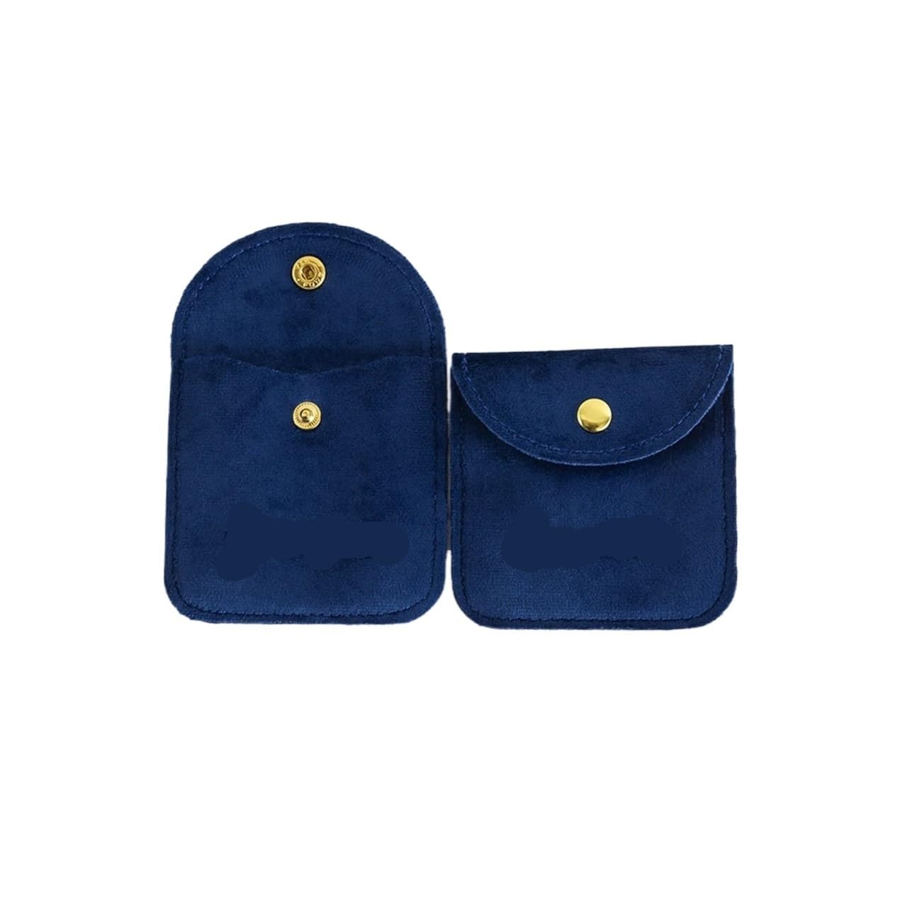 Mlyvax 15pcs Jewelry Pouch Soft Velvet Bags With Snap Button Portable Storage For Rings Necklace Bracelet Earring Watch