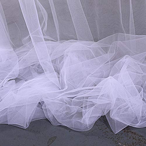 Leegleri White Sheer Backdrop Curtains Tulle Backdrop Curtain For Parties Wedding Baby Shower Bridal Shower Birthday Party Photo Booth Backdrop Background Drapes Decorations 10 Ft X 7 Ft thumb #6