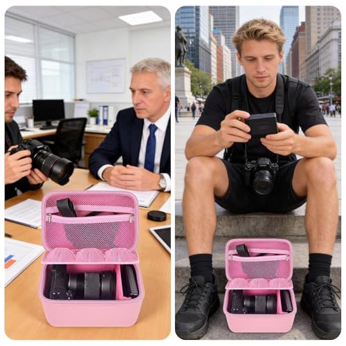 Funda rígida para cámara Sony Alpha ZV-E10 rosa grande miniatura 7