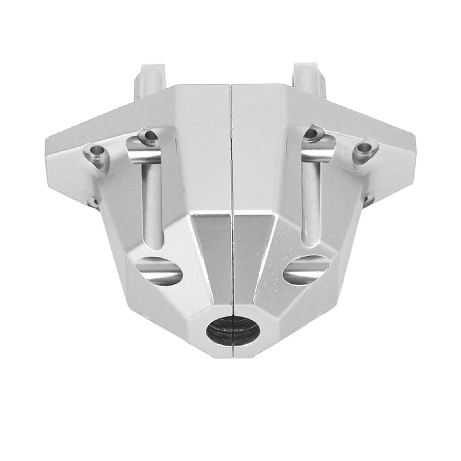 RC tylna oś obudowa skrzyni biegów stop aluminium mocna łatwa instalacja obudowa skrzyni biegów osi RC dla TRAXXAS 1/7 UDR (Silver)