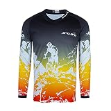 Enfants Vélo Jersey Enfants Vtt Motocross Manches Longues Garçon Chemise Downhill Top Vêtements, 12 ans
