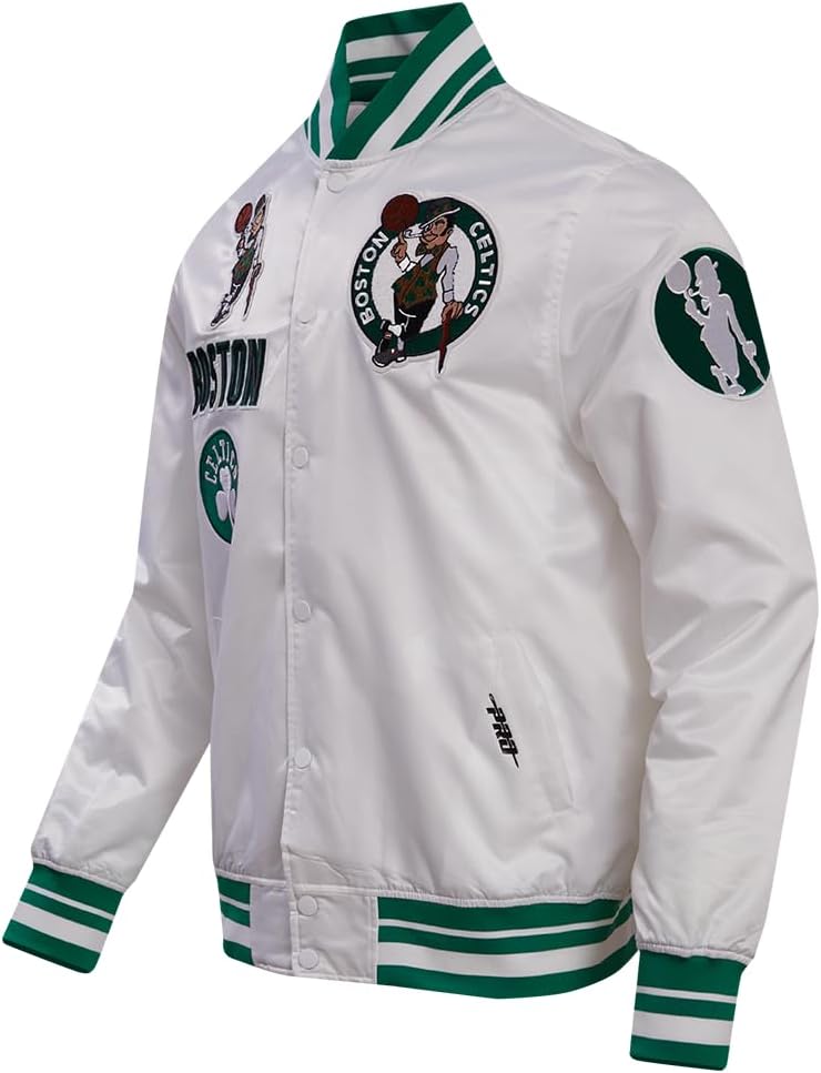 Pro Standard Mens NBA Retro Classics Satin Jacket - Image 3