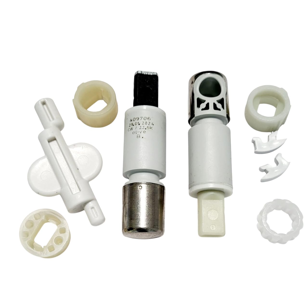 SoftClose Dämpfer-Set für WC-Sitz, 2 Stück mit Montagezubehör, Ersatzteil für Absenkautomatik, passend für viele Toilettendeckel von LUVETT, Duravit, Laufen und Villeroy & Boch