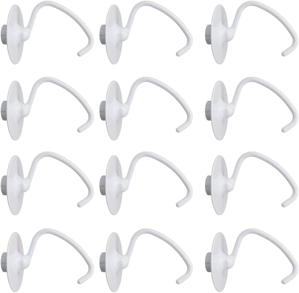 Replacement Part for Stand Mixer Coated 4.5 QT Dough Hook for,K45DH,SAW10674618 12-PACK Universal Appliance Replacement Part Versatile Repair Durable Working