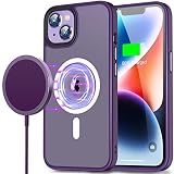 YLLZI [2 in 1] Magnetic Case with Charger Designed for iPhone 14 Plus, Compatible with MagSafe, Mili