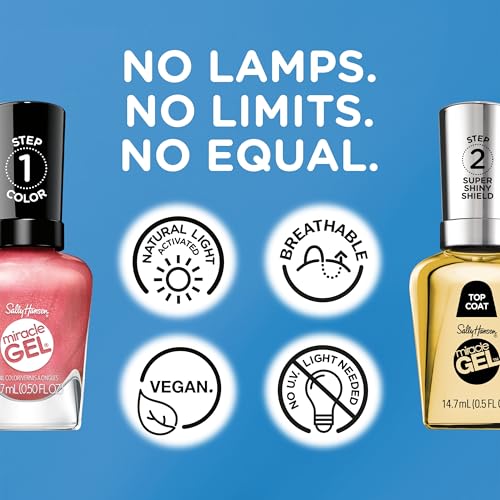 Sally Hansen Miracle Gel Supercharged Pinks Nail Polish, 350 Work Hard, Play Pink - image 5